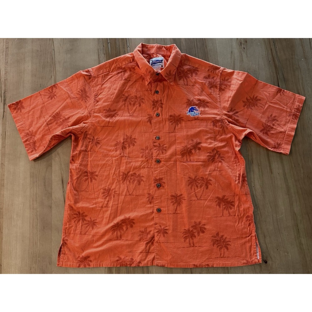 Boise State Broncos Reyn Spooner Hawaiian Shirt Mens XL BSU Football Palm Trees